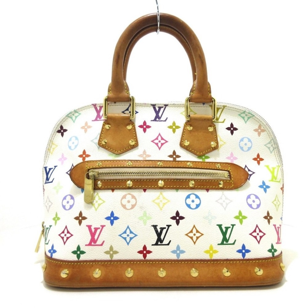 Louis Vuitton Alma Multicolore Blanc Murakami Multicolor Handbag Preloved Bag